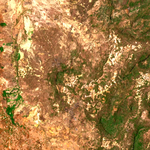 Satellite image of the area around Antsiranana, October 2017